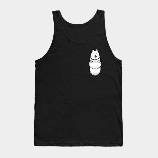 Samoyed Pocket Dog Tank Top by Pet My Dog